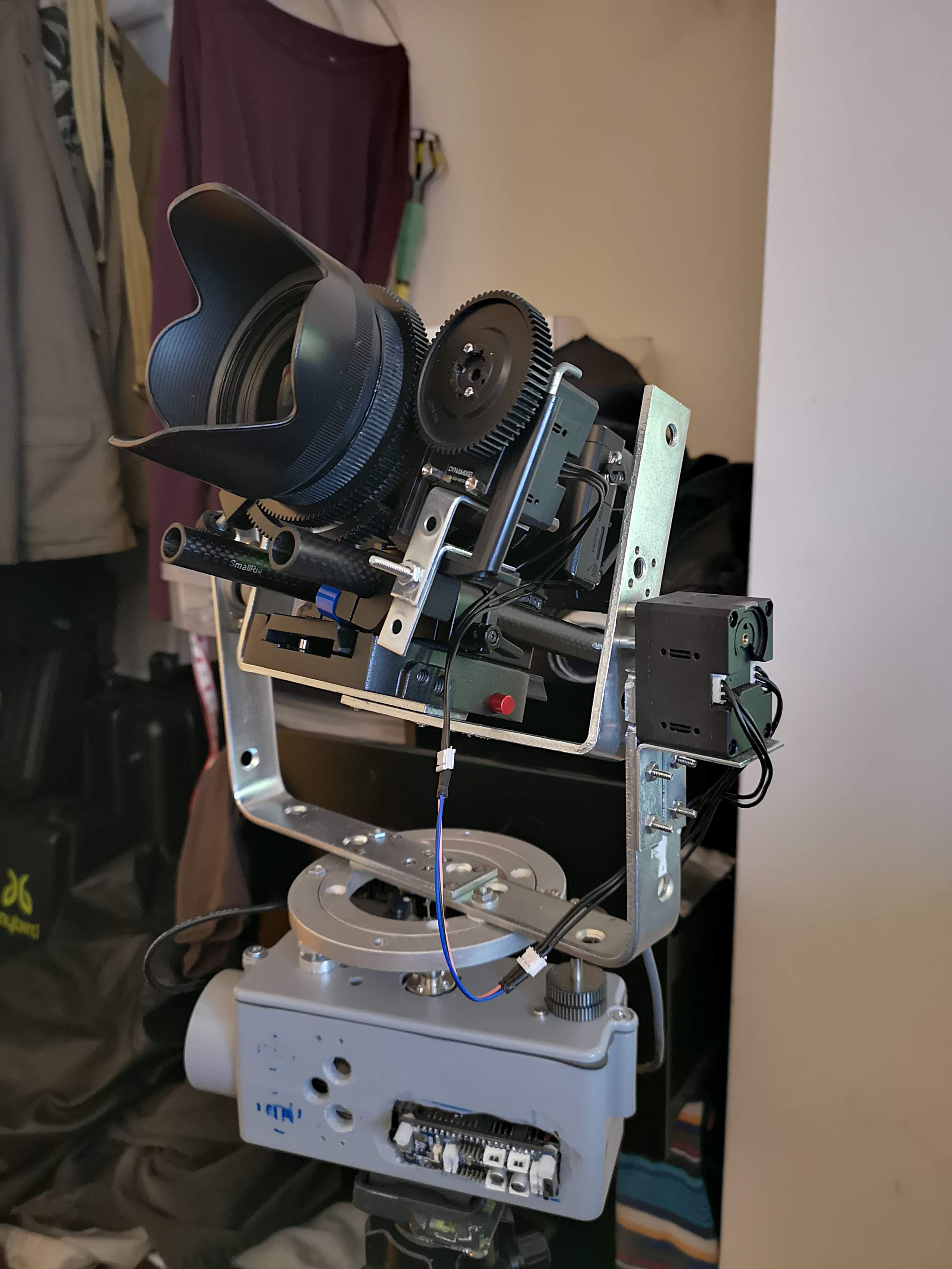 Prototype 1 - Wirelessly Controlled Pan + Tilt + Focus