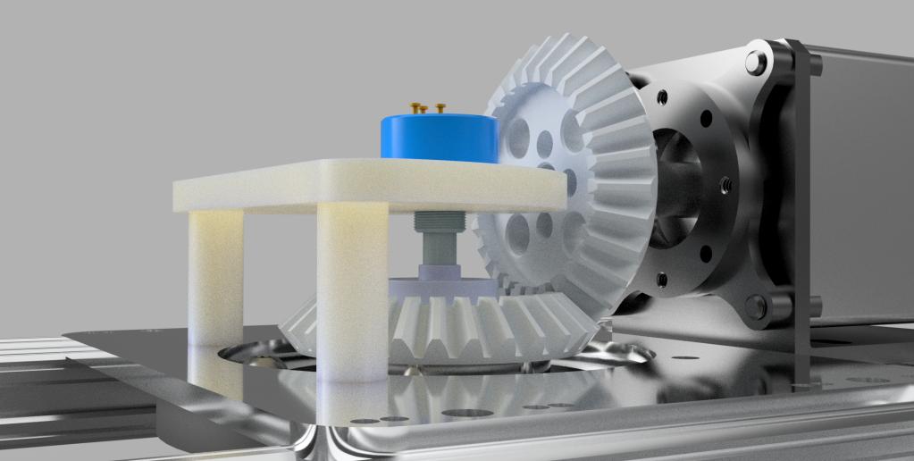 Encoder assembly for yaw axis