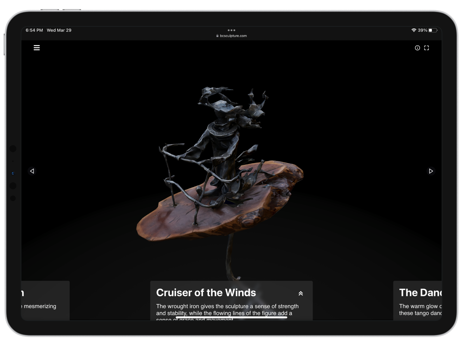 Cover image from bcsculpture.com - Interactive 3D Sculpture Gallery