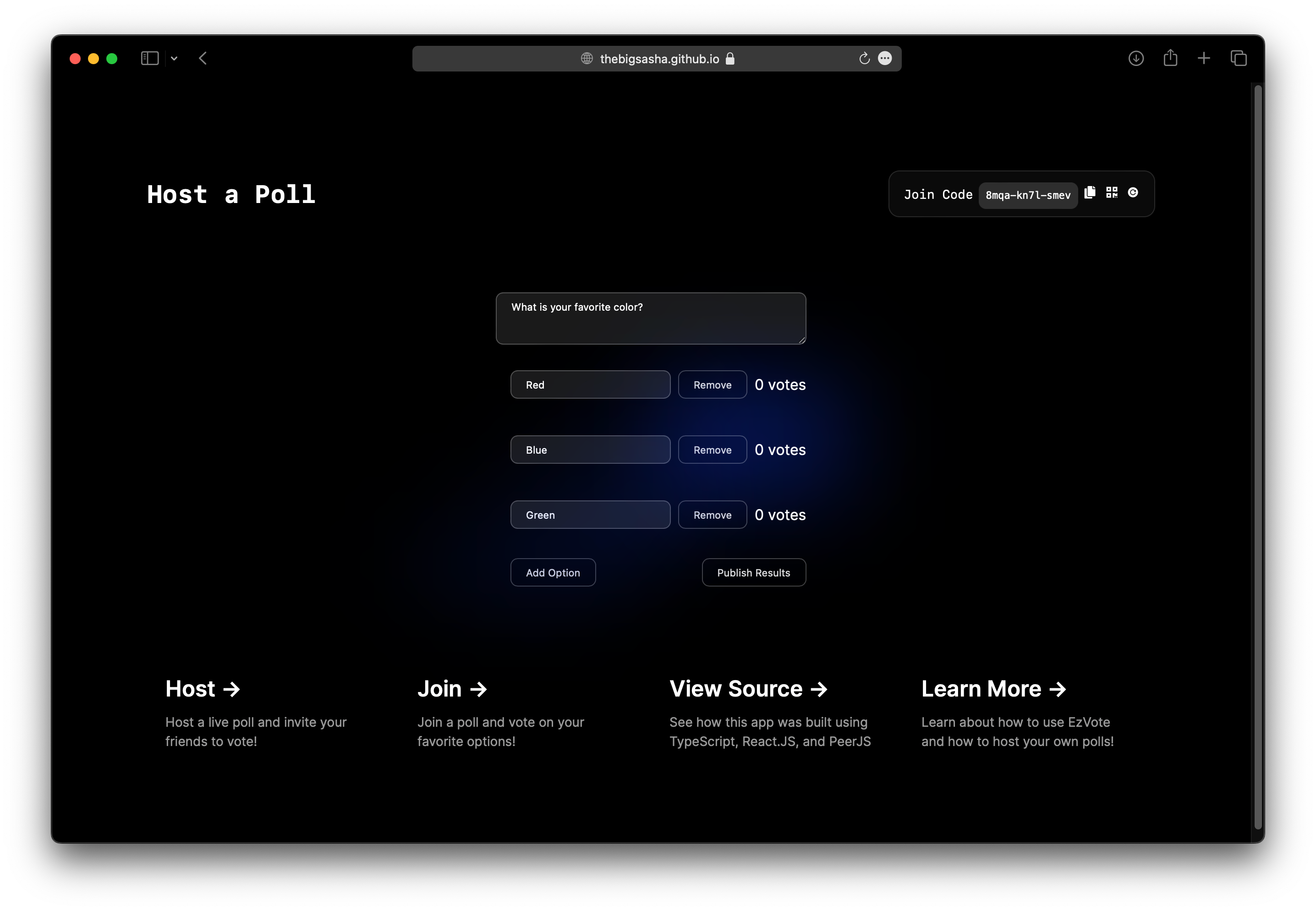 Cover image from EZVote