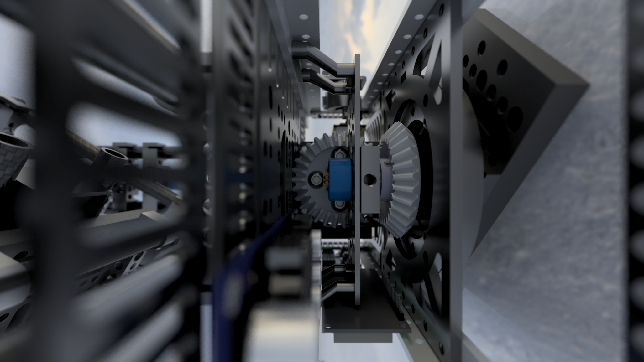 XL Motion Control System - Pan Axis Gear + Encoder Mechanism